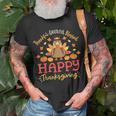 Thankful Grateful Blessed Happy Thanksgiving Turkey Gobble T-Shirt Gifts for Old Men