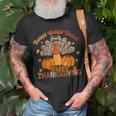 Thankful Grateful Blessed Thanksgiving Turkey Leopard Print T-Shirt Gifts for Old Men