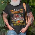 Thankful For Motorcycles Turkey Riding Motorcycle T-Shirt Gifts for Old Men