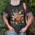Thanksgiving Turkey Hawaiian On Beach Matching Family Kids Unisex T-Shirt Gifts for Old Men