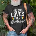 This Girl Loves Her Girlfriend Lesbian Unisex T-Shirt Gifts for Old Men