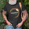 Total Solar Eclipse 2024 Indianapolis Indiana April 4 2024 T-Shirt Gifts for Old Men