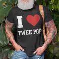 Twee Pop Indie Music 90S Lover Love Heart Cool Vintage Retro T-Shirt Gifts for Old Men