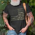 Twin Dad Camo Usa Flag Twin Dad The Man The Myth The Legend Unisex T-Shirt Gifts for Old Men