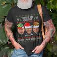 This Is My Ugliest Christmas Sweater Trump Desantis Cruz T-Shirt Gifts for Old Men