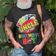 Uncle Of The Birthday Boy Uno Dad Papa Father 1St Bday T-Shirt Gifts for Old Men