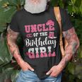 Uncle Of The Birthday Girl Western Cowgirl Themed 2Nd Bday Unisex T-Shirt Gifts for Old Men