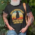 Never Underestimate An Old Man And His Cat Lover T-Shirt Gifts for Old Men