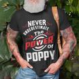 Never Underestimate The Power Of PoppyT-Shirt Gifts for Old Men