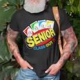 Uno Out Senior 2024 Graduation Class Of 2024 Uno Lover T-Shirt Gifts for Old Men