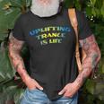 Uplifting Trance Is Life Blue Yellow Remix T-Shirt Gifts for Old Men