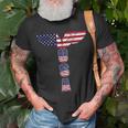 Usa - Bald Eagle Wings - 4Th Of July - Veterans Usa Funny Gifts Unisex T-Shirt Gifts for Old Men