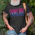 Valid Bisexual Pride Proud Flag Colors Lgbt - Bi Gift Idea Unisex T-Shirt Gifts for Old Men