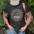Viking Blood Runs Through My Veins Viking Circle T-Shirt Gifts for Old Men