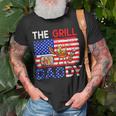 Vintage American Flag The Grill Dad Costume Bbq Grilling T-Shirt Gifts for Old Men