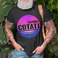 Vintage Cotati Vaporwave California T-Shirt Gifts for Old Men