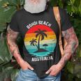 Vintage Family Vacation Australia Bondi Beach T-Shirt Gifts for Old Men