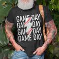 Vintage Game Day Fathers Day Lightning Bolt Baseball Sport T-shirt Gifts for Old Men