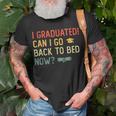 Vintage Graduation 2023 I Graduated Can I Go Back To Bed Now Unisex T-Shirt Gifts for Old Men