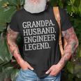 Vintage Grandpa Husband Engineer Legend Gift For Womens Gift For Women Unisex T-Shirt Gifts for Old Men