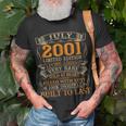 Vintage July 2001 19 Years Old 19Th Birthday Gifts Unisex T-Shirt Gifts for Old Men