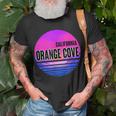 Vintage Orange Cove Vaporwave California T-Shirt Gifts for Old Men
