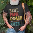Vintage Papa Coach Ever Costume Baseball Player Coach Unisex T-Shirt Gifts for Old Men