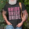 Vintage Retro Bride Rodeo Cowgirl Bachelorette Party Wedding Unisex T-Shirt Gifts for Old Men