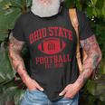 Vintage State Of Ohio Columbus Varsity Style Football Gift Unisex T-Shirt Gifts for Old Men