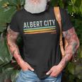 Vintage Stripes Albert City Ia T-Shirt Gifts for Old Men