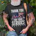 Vintage Veteran Thank You For Your Service Veteran's Day T-Shirt Gifts for Old Men