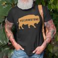 Vintage Yellowstone National Park Retro Bison Souvenir T-Shirt Gifts for Old Men