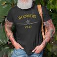 Vt-27 Boomers Training Squadron 27 T-6 Texan Ii T-Shirt Gifts for Old Men