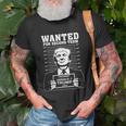 Wanted For Second Term President Donald Trump 2024 T-Shirt Gifts for Old Men