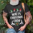 Watts Name Gift Christmas Crew Watts Unisex T-Shirt Gifts for Old Men