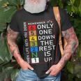 When Life Gets You Down Remember Only One Down Rest Is Up T-Shirt Gifts for Old Men