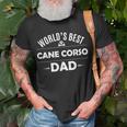 Worlds Best Cane Corso Dad- Italian Mastiff Unisex T-Shirt Gifts for Old Men