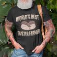 World's Best Oyster Farmer Shucking Buddy Seafood T-Shirt Gifts for Old Men
