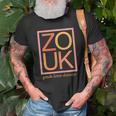 Zouk Love Dance Fun Novelty Minimalist Typography Dancing T-Shirt Gifts for Old Men