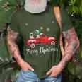Mastiff Ride Red Truck Christmas Pajama T-Shirt Gifts for Old Men