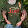 Jesus Is The Reason For The Season ChristmasT-Shirt Gifts for Old Men