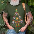 Langur Mammal Santa Hat Christmas Tree Light Xmas Pajama T-Shirt Gifts for Old Men