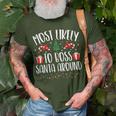 Most Likely To Boss Santa Around Christmas Family Matching T-Shirt Gifts for Old Men