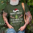 Most Likely To Peek Under The Christmas Tree Christmas T-Shirt Gifts for Old Men