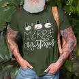 Merry Christmas Family Snowman Christmas Xmas T-Shirt Gifts for Old Men