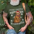 Merry Christmas Ornament Somali Cat Xmas Santa T-Shirt Gifts for Old Men