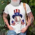 4Th Of July American Baseball Uncle Sam Hat Funny Unisex T-Shirt Gifts for Old Men