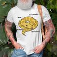 Adorable Ball Python Snake Anatomy T-Shirt Gifts for Old Men