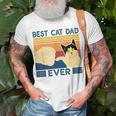Best Cat Dad Ever Retro Vintage Cat Daddy Father Day Unisex T-Shirt Gifts for Old Men