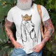 Bloodhound Dog Wearing Crown T-Shirt Gifts for Old Men